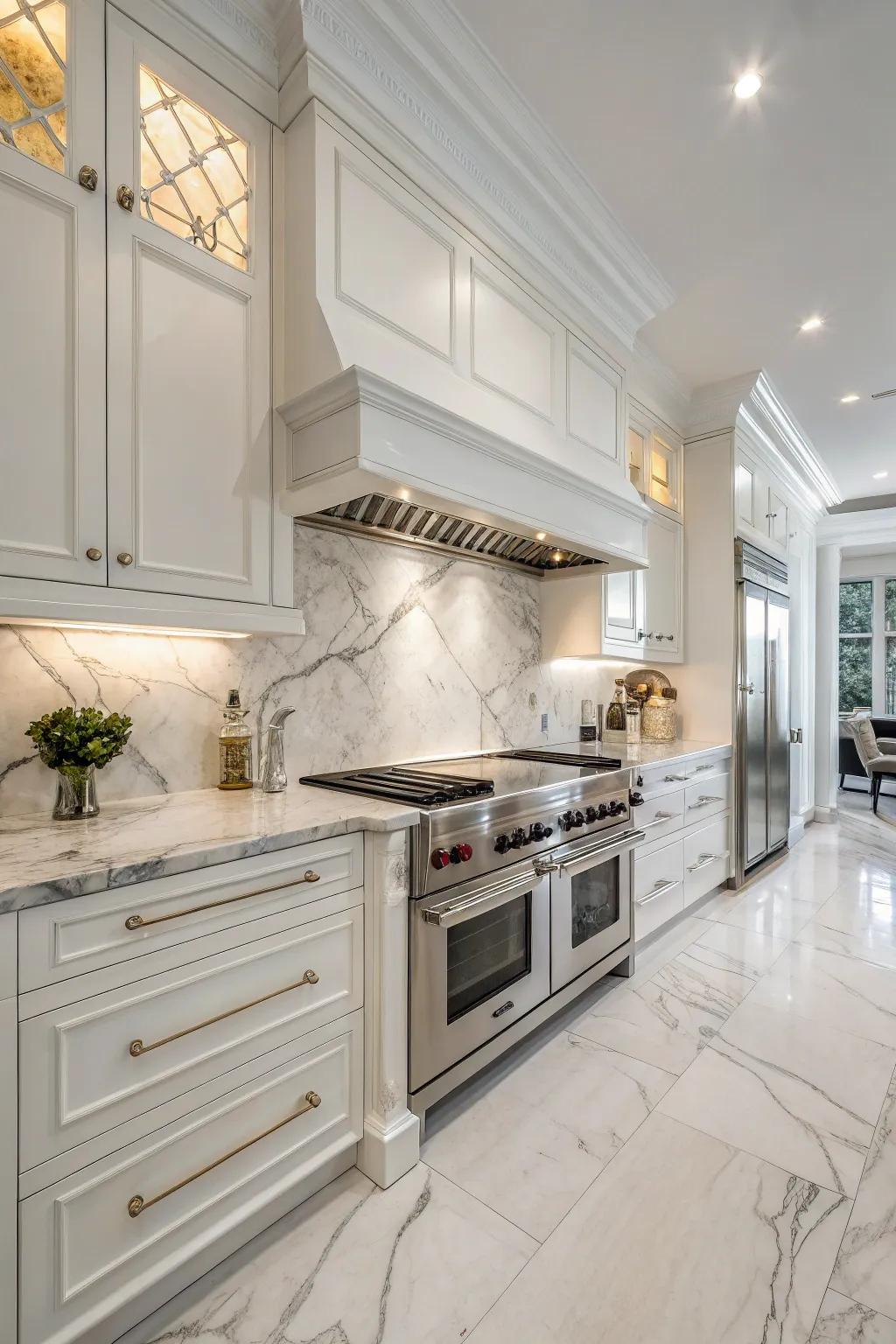 Granite finishes bring an opulent and ageless touch to any cooking space.