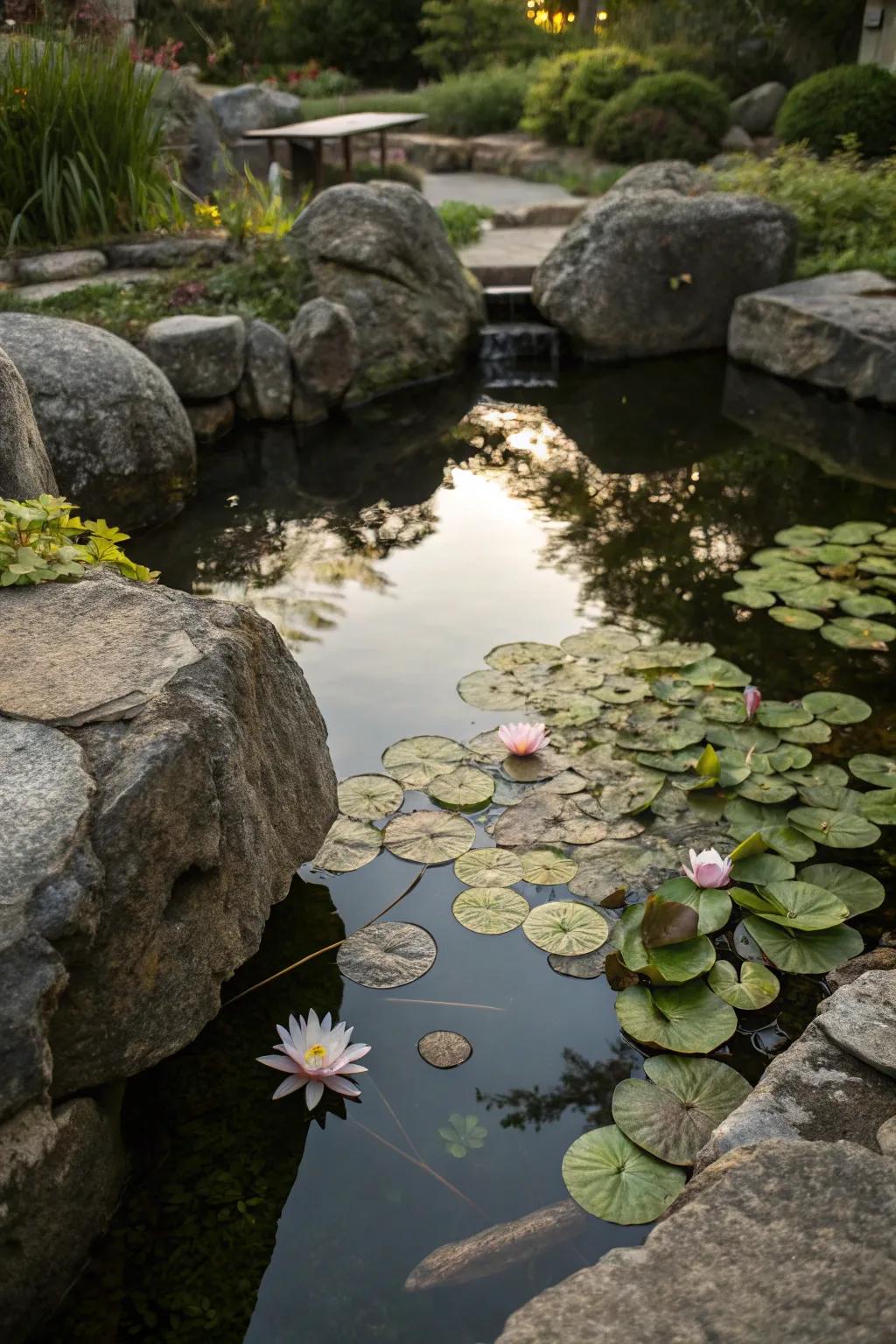 A pond can transform your yard into a serene sanctuary.