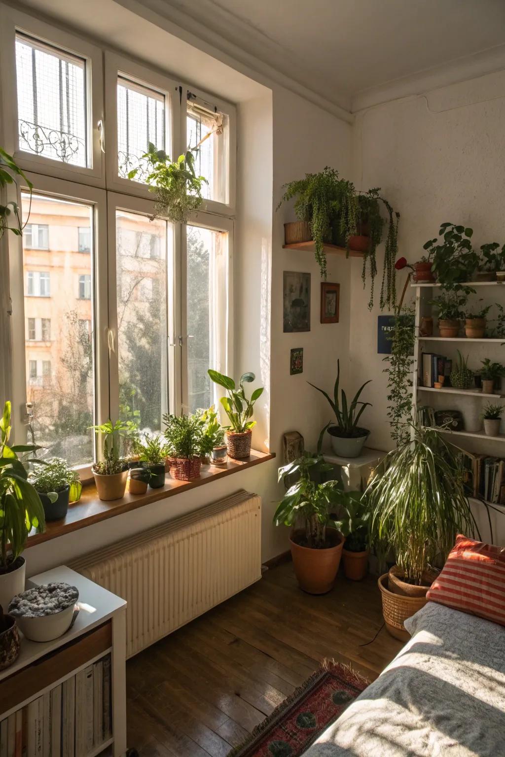 Plants enrich any compact space with vitality and a connection to nature.