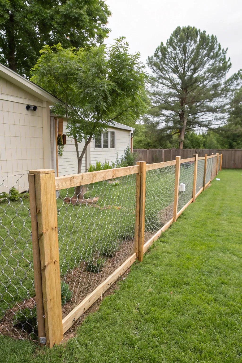 Secure your backyard with an inexpensive DIY fence.