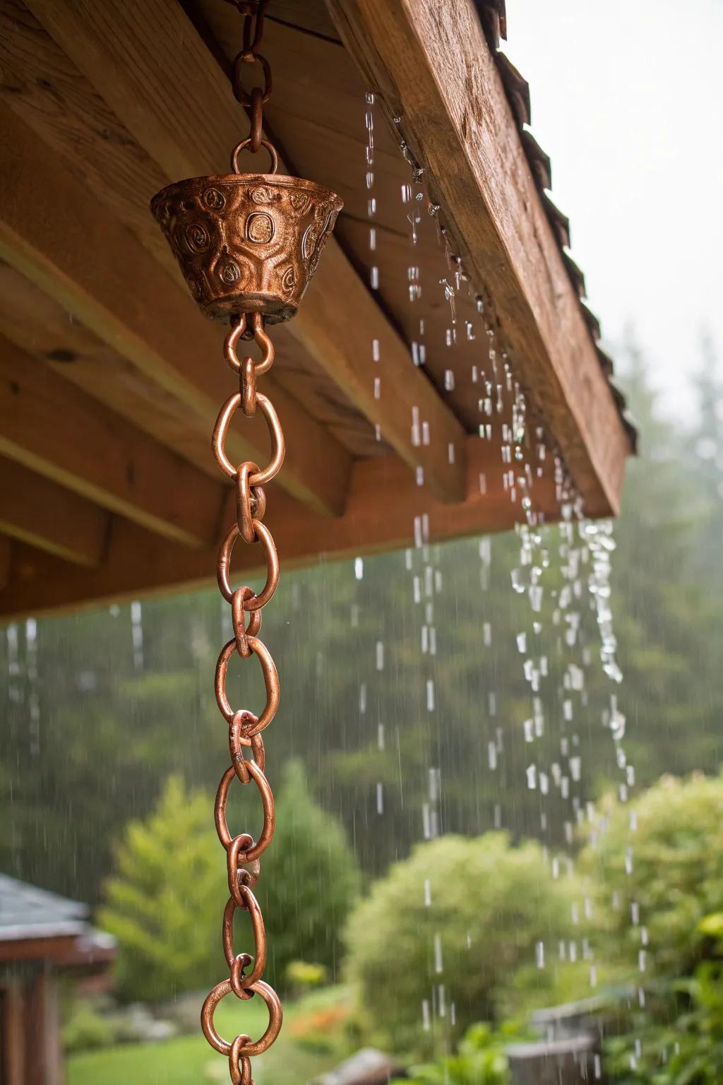 Elevate your home with a handcrafted rain chain: where functionality meets artistry.