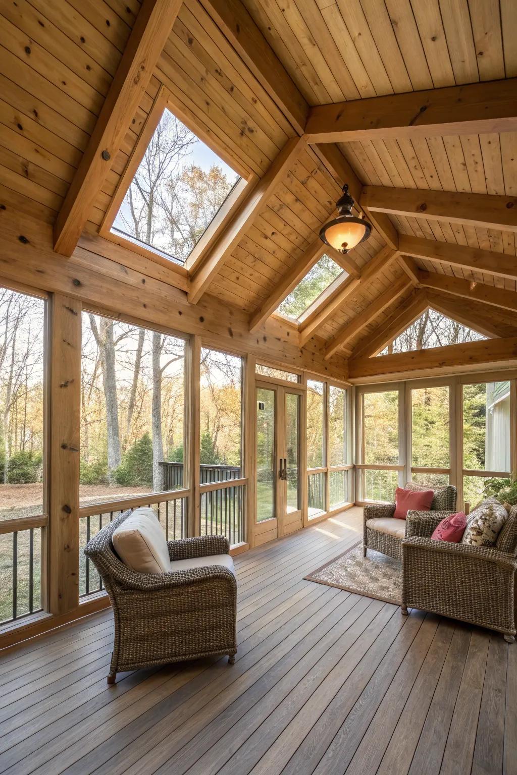 Rustic wooden accents that bring warmth and character.