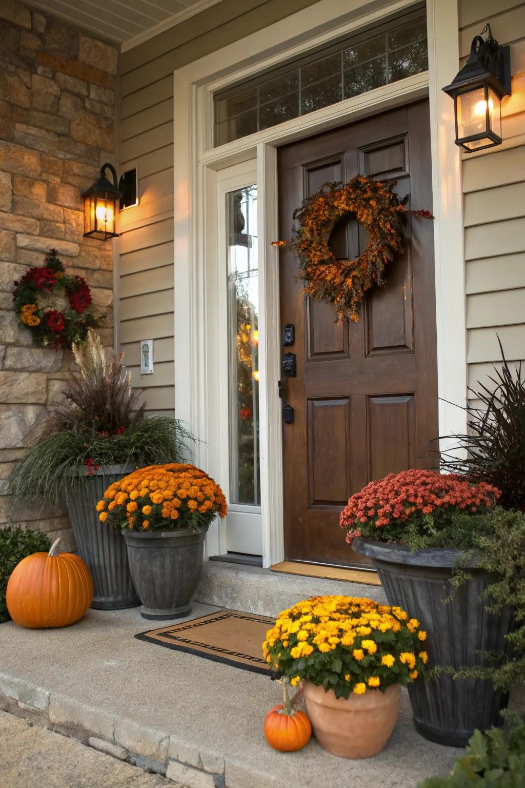 Add a touch of festivity by incorporating seasonal decor.