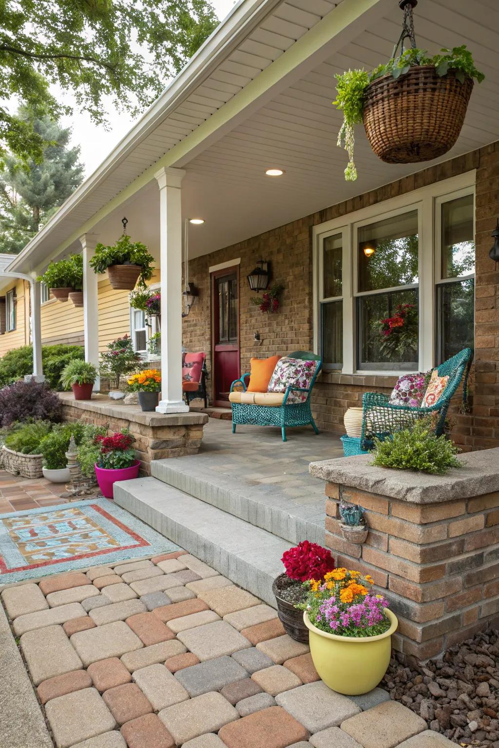 Combine and contrast paver surfaces for an extraordinary flair.