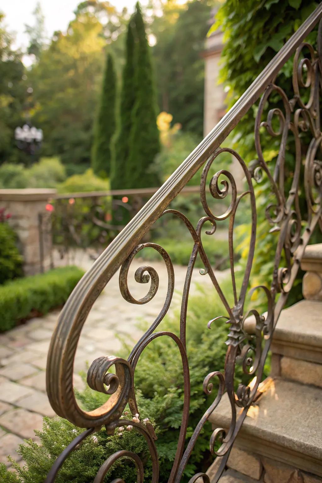 Elevate your garden with the timeless beauty of handcrafted metalwork.