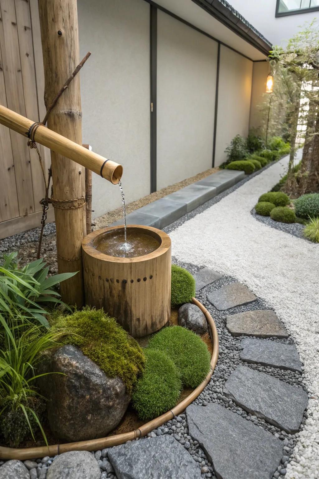 Find tranquility in a Japanese-inspired garden nook, where simplicity meets natural elegance.