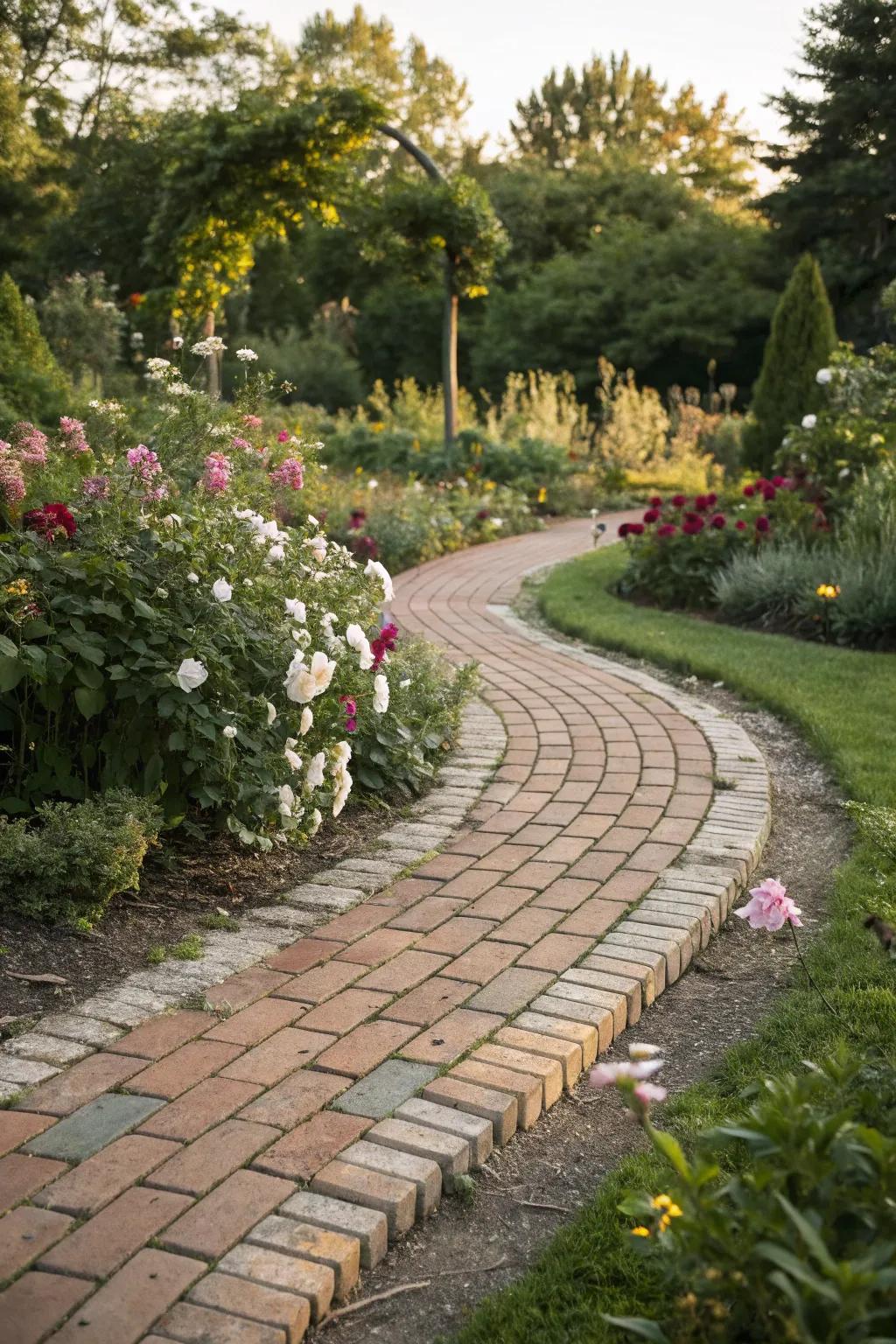 Reclaimed materials become stunning and affordable pathways.
