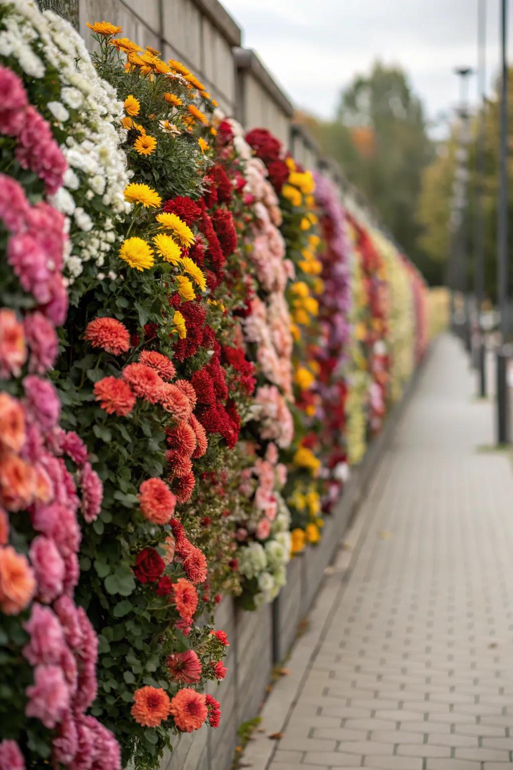 Transform a plain wall into a lush floral masterpiece.