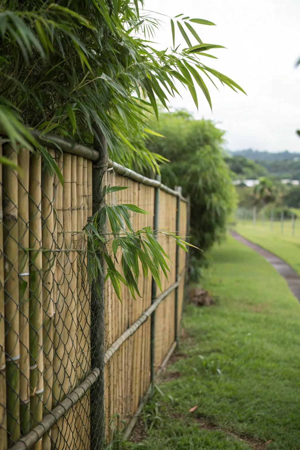 Bamboo can give your space a tropical escape feel.