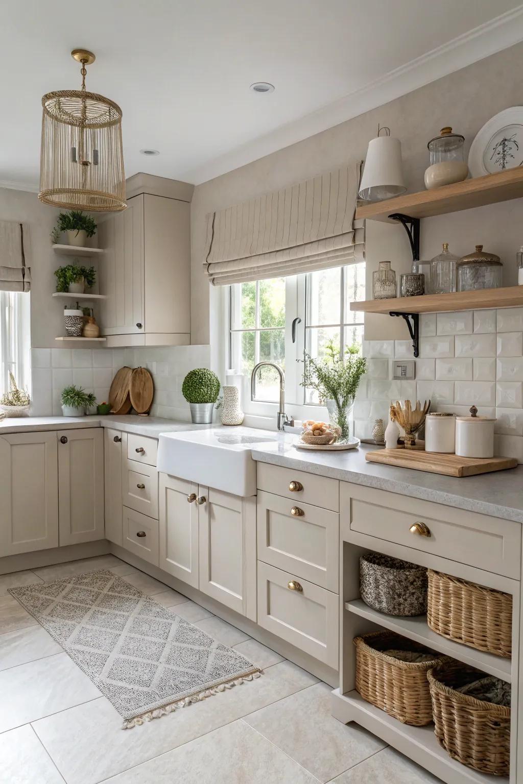 Calming neutral tones set the stage.