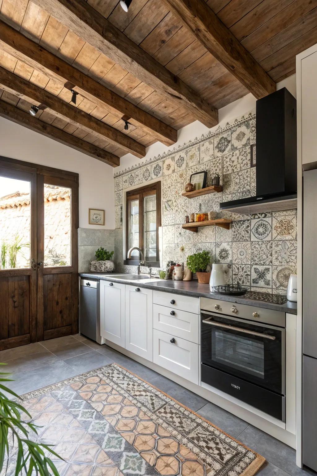 Blending modern and classic styles results in a timeless kitchen.