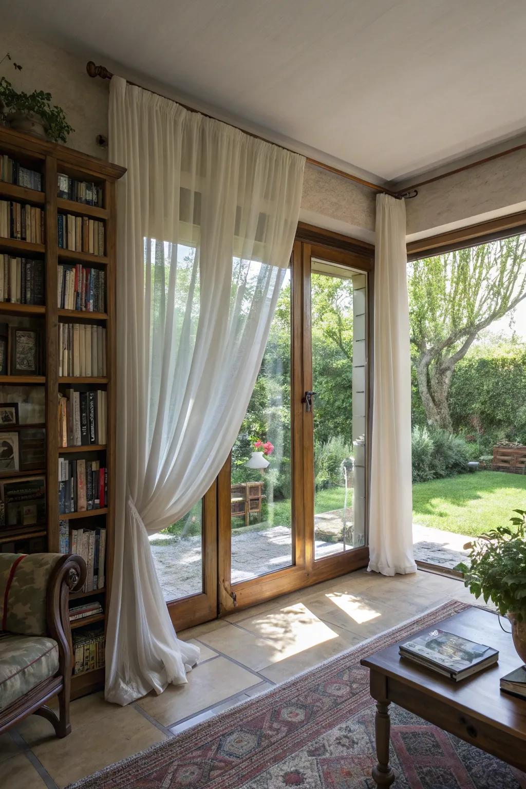 Natural radiance elevates the room's mood.