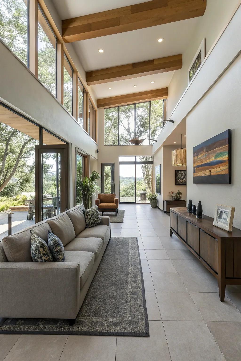 An open design ensuring effortless movement and flow.