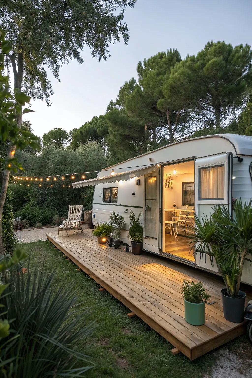 A deck brings together beauty and utility, creating an ideal outdoor sanctuary.