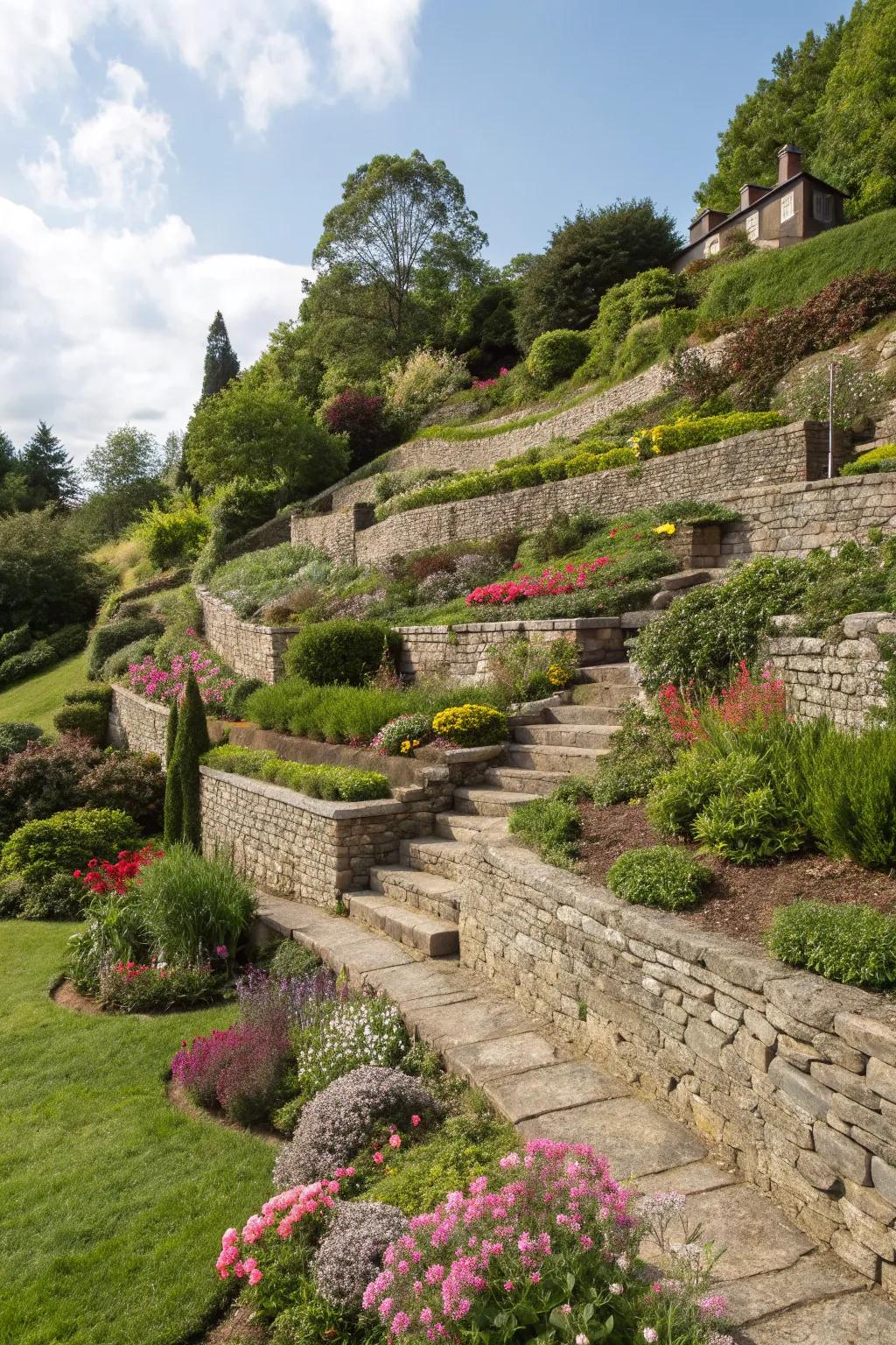 Layered scenery enriches dimension and captivation to your garden.