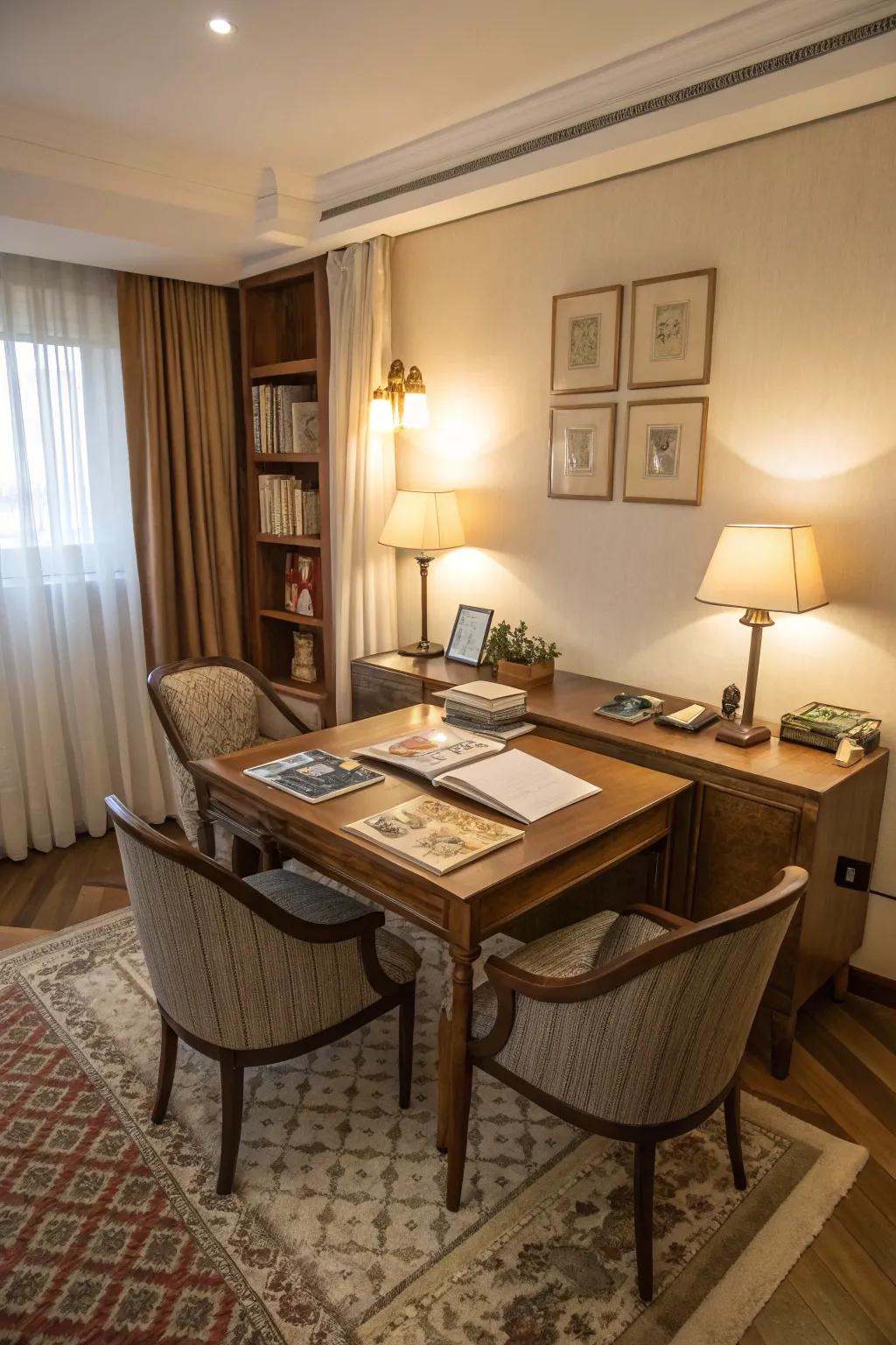 Integrate work and leisure within a versatile, multi-functional space.