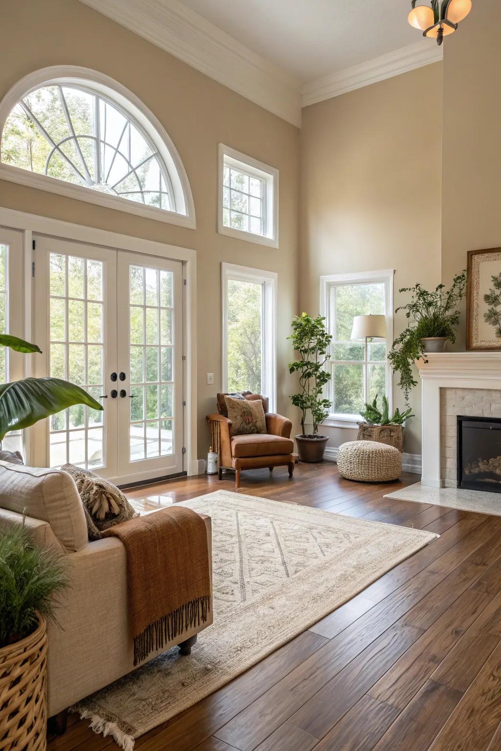 Subdued tones offer a versatile backdrop