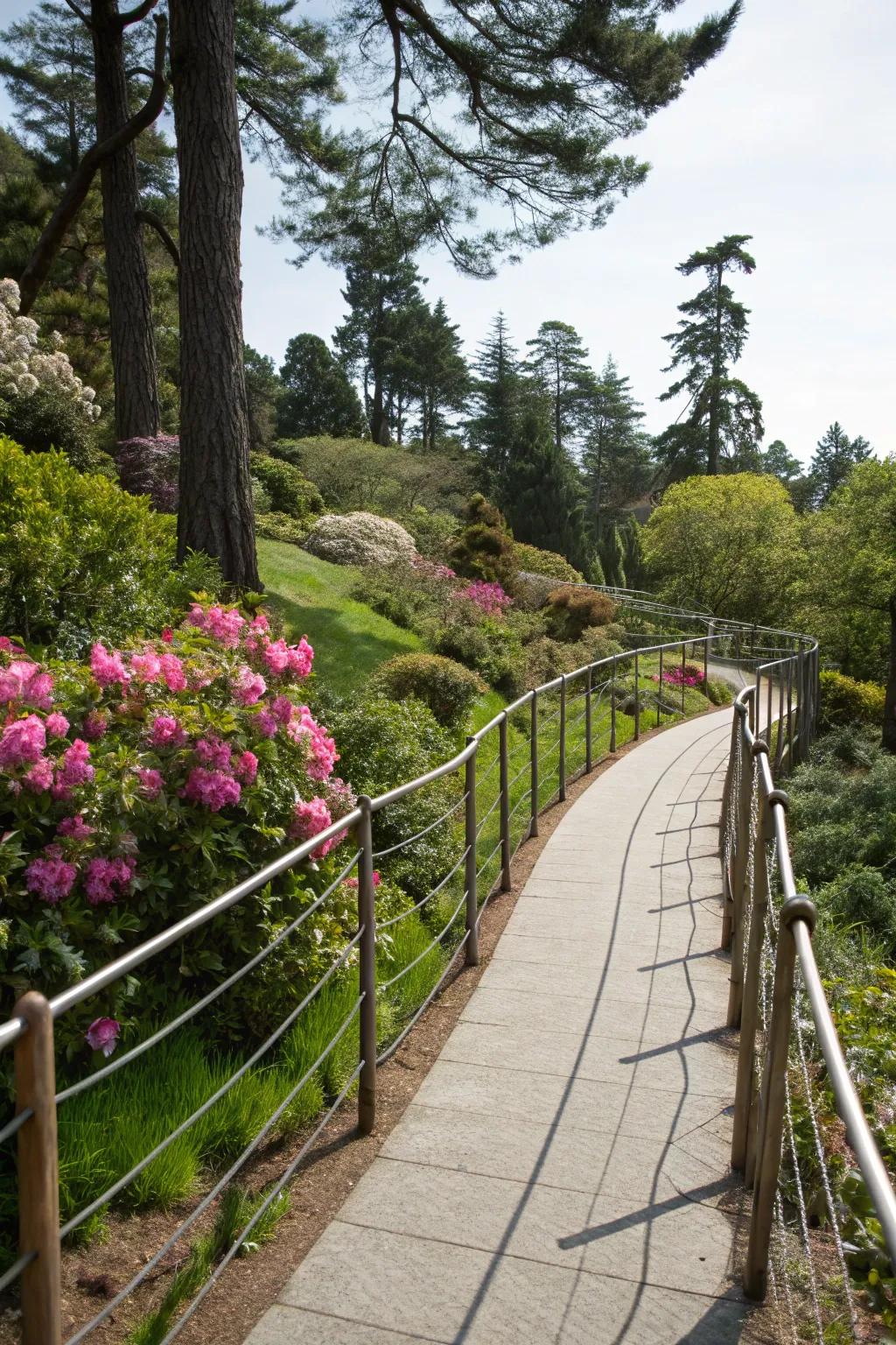 Cable railings offer unobstructed views and a minimalist touch.