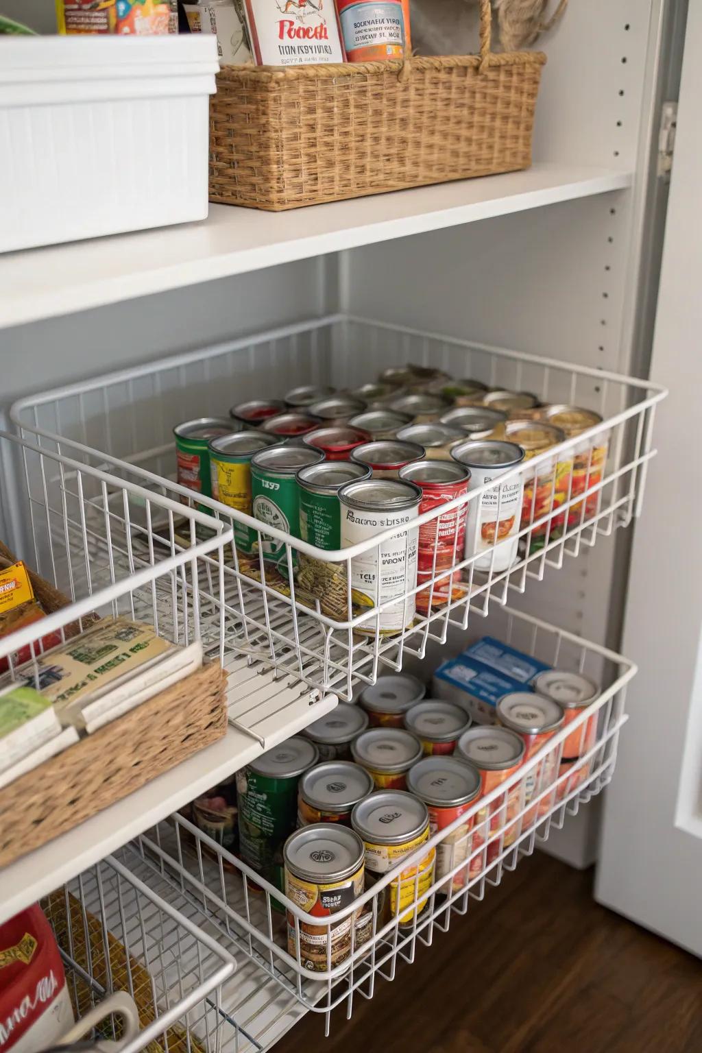 Unite related commodities using woven holders.