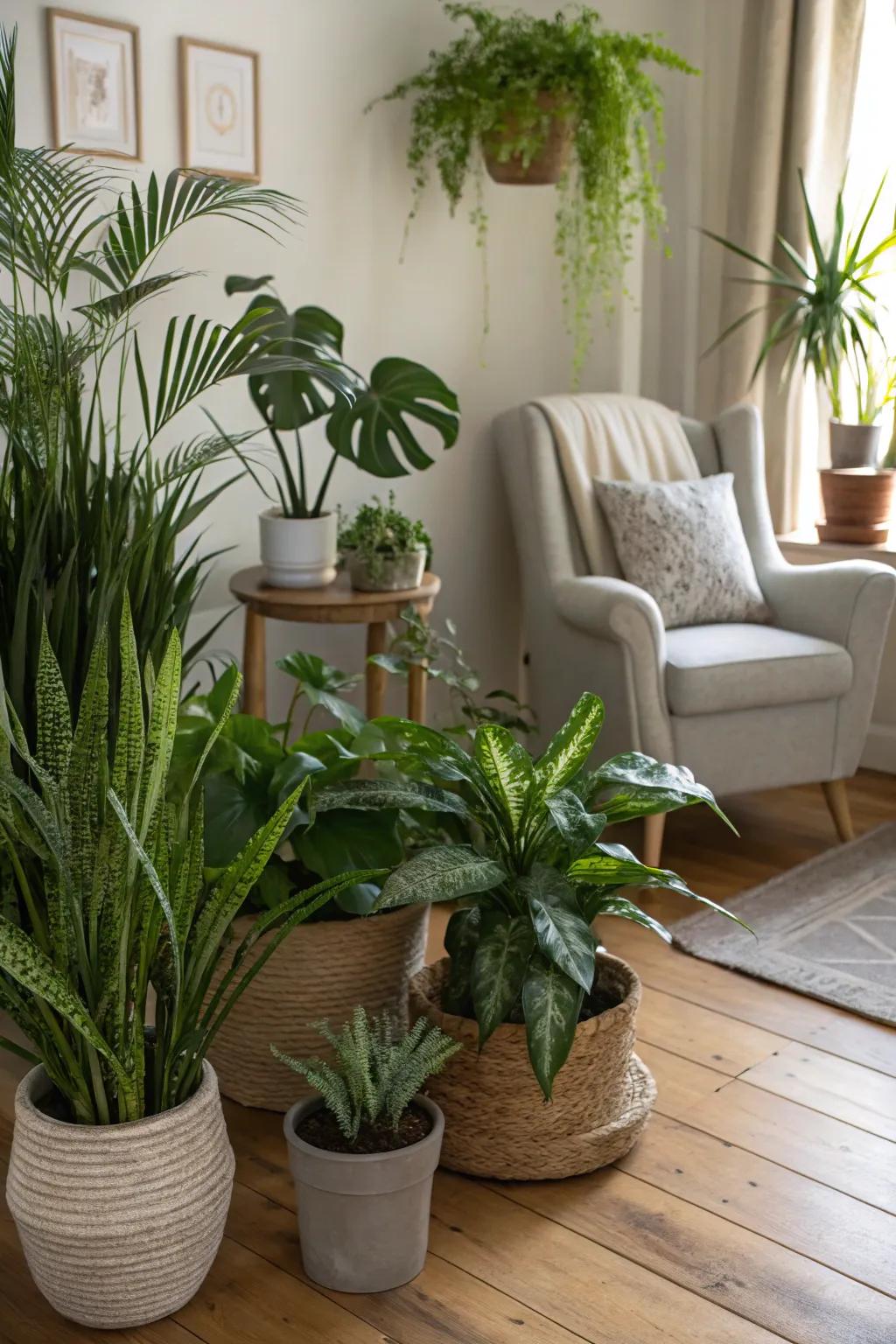Breathe life into neglected corners with a plant sanctuary.