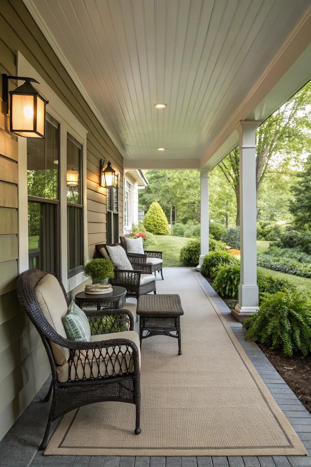 Symmetry brings harmony to your porch.