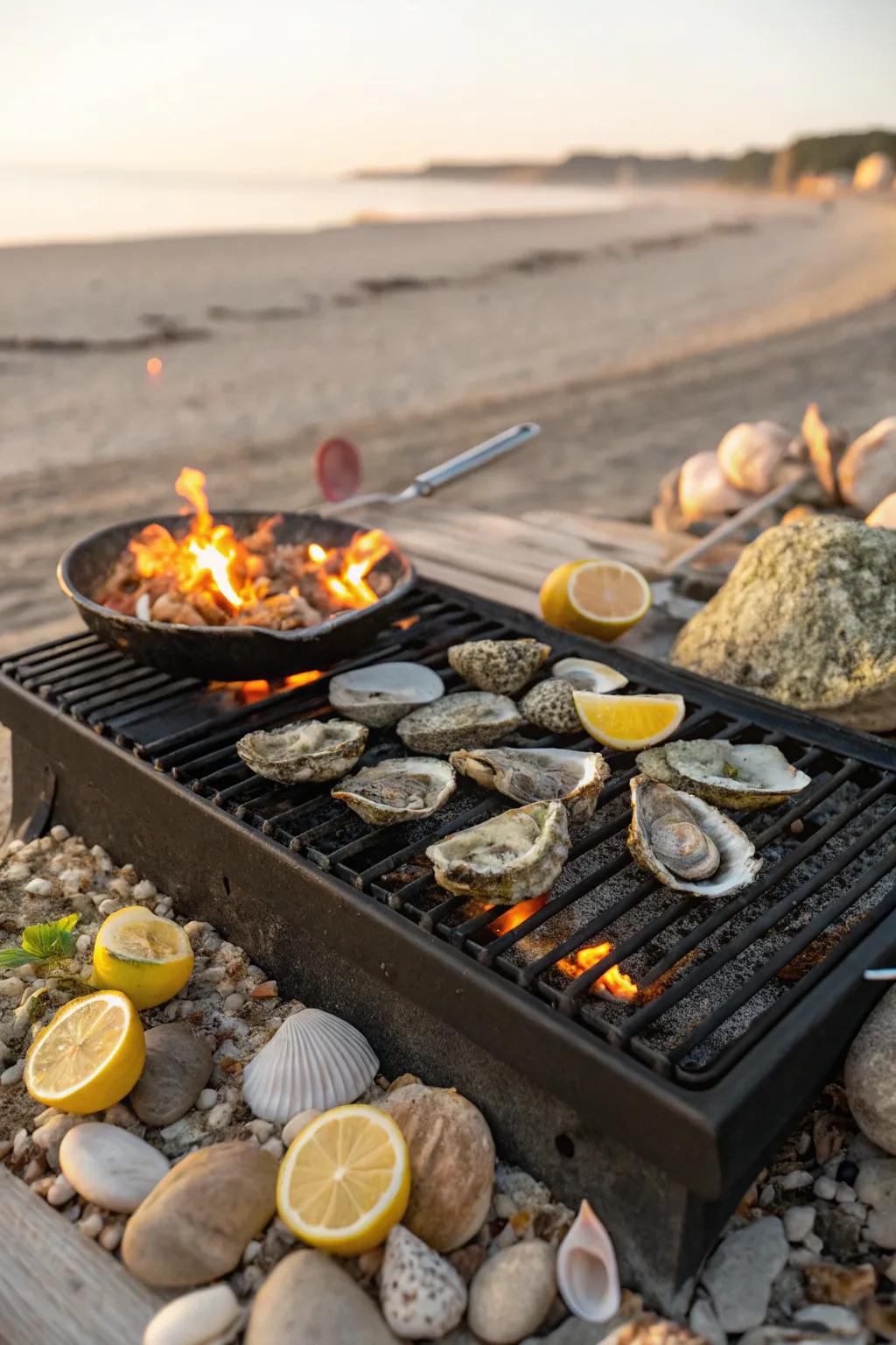 Beach-baked gems, lending a refined touch to your beachside repast.