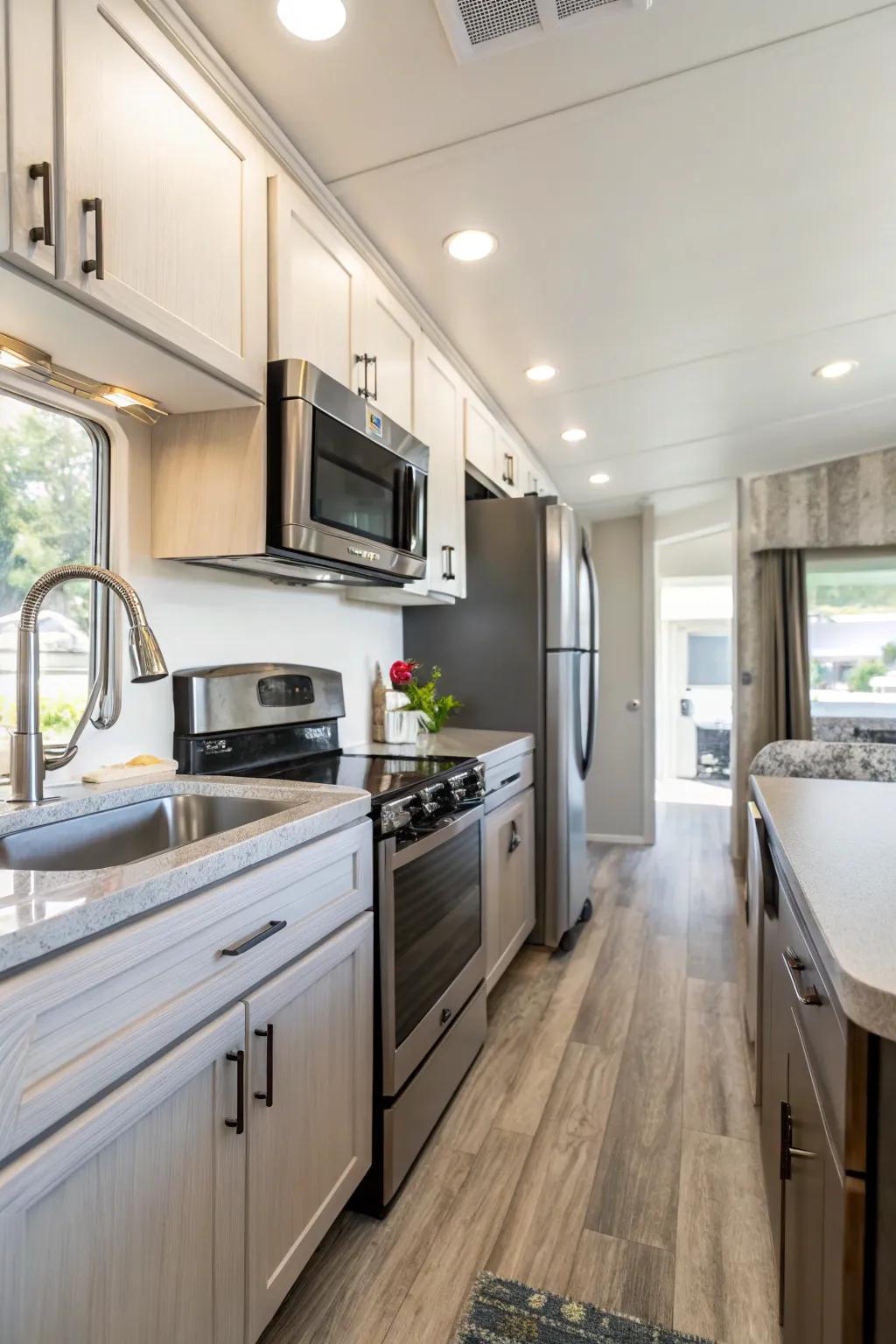 Modern appliances bring efficiency and style.