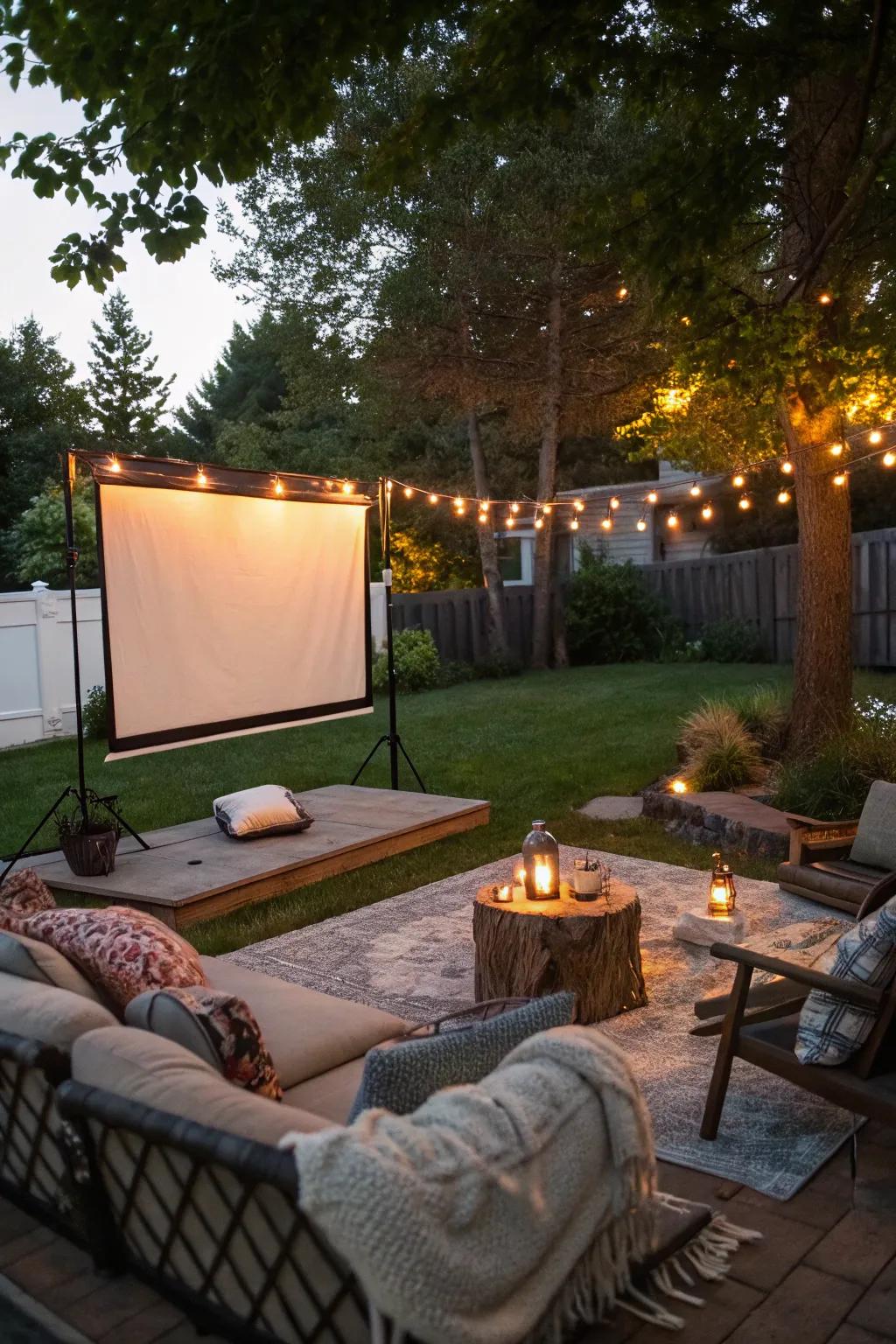 Outdoor watch parties offer a refreshing twist to traditional gatherings.
