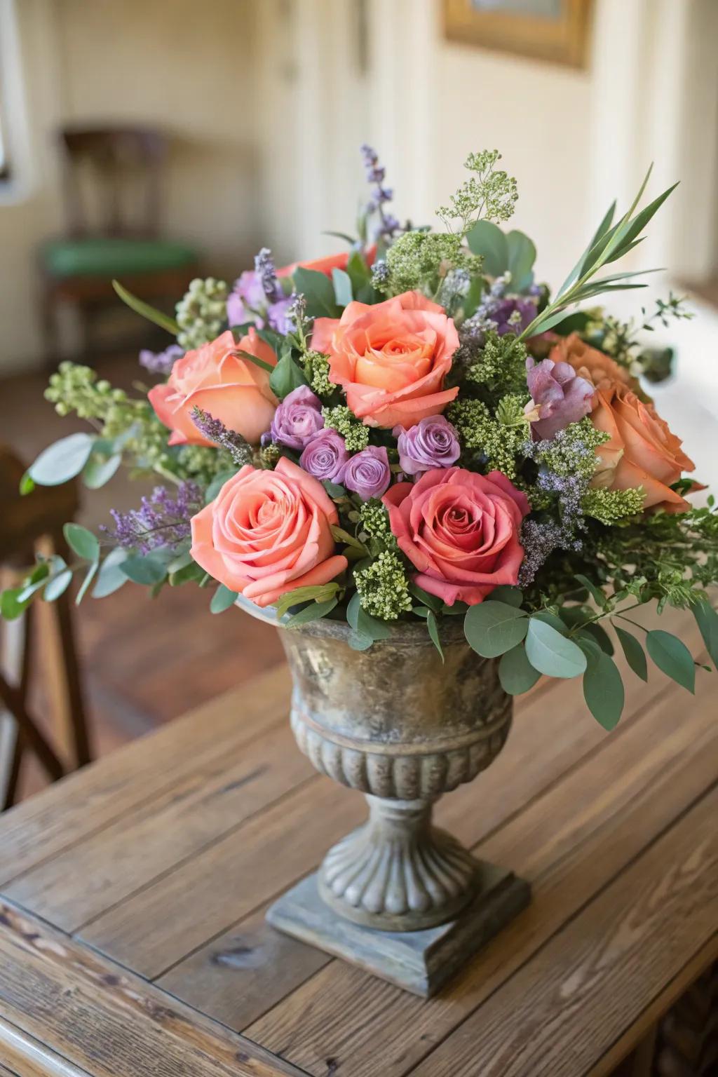 Classic roses with a modern twist in vibrant summer hues.