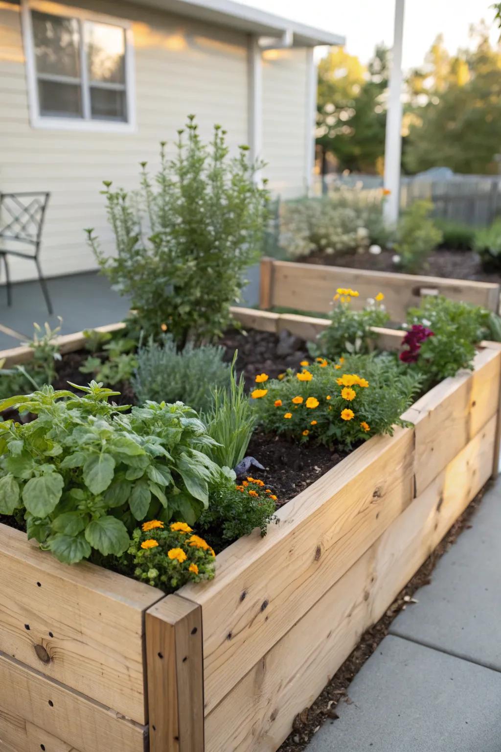 L-shaped beds are a superb fit for intimate corners.