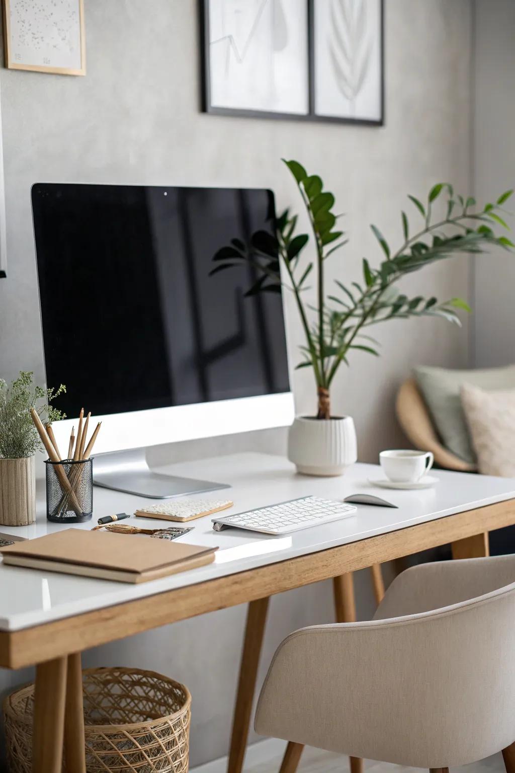 Simplicity is the ultimate sophistication in a workspace.