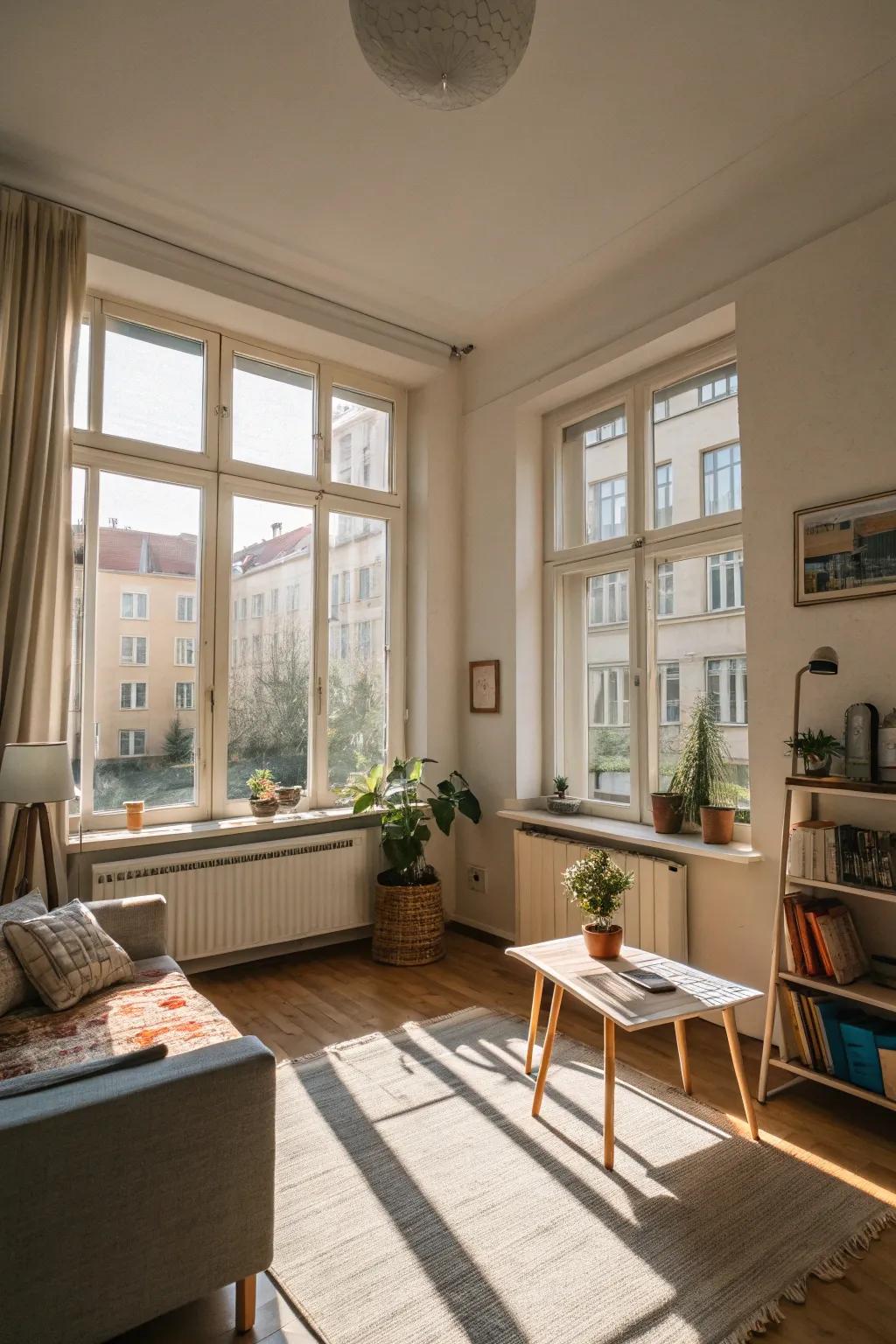 Natural light makes any area feel bigger and more welcoming.