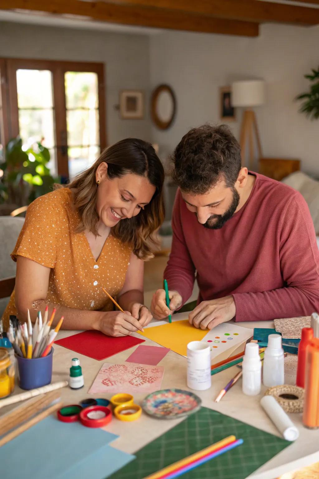 Get creative with a DIY craft night and make something special together.