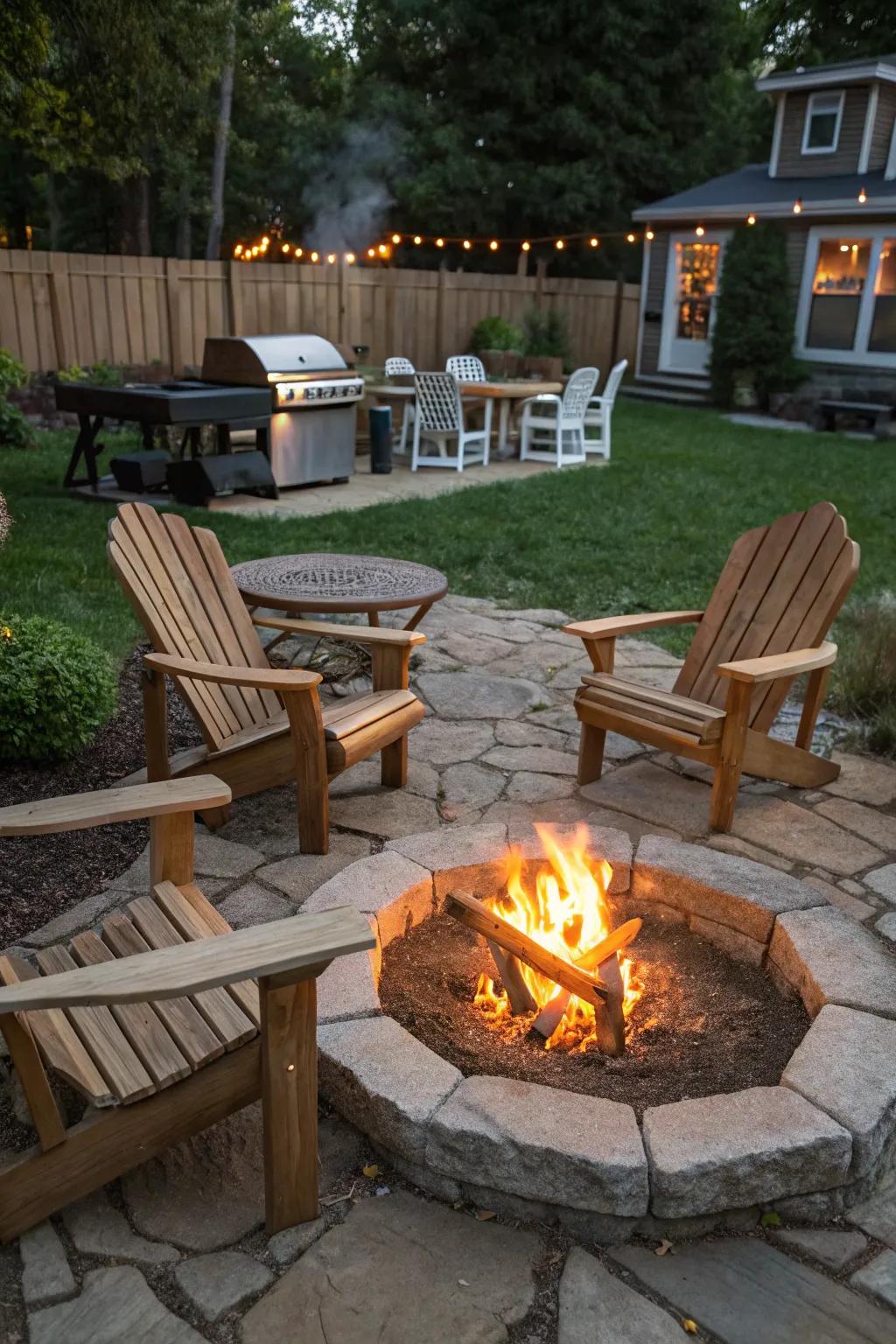 Fire pits add warmth and ambiance to any gathering.