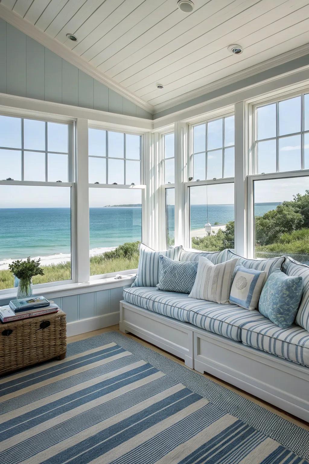 Nautical bands for a timeless touch.