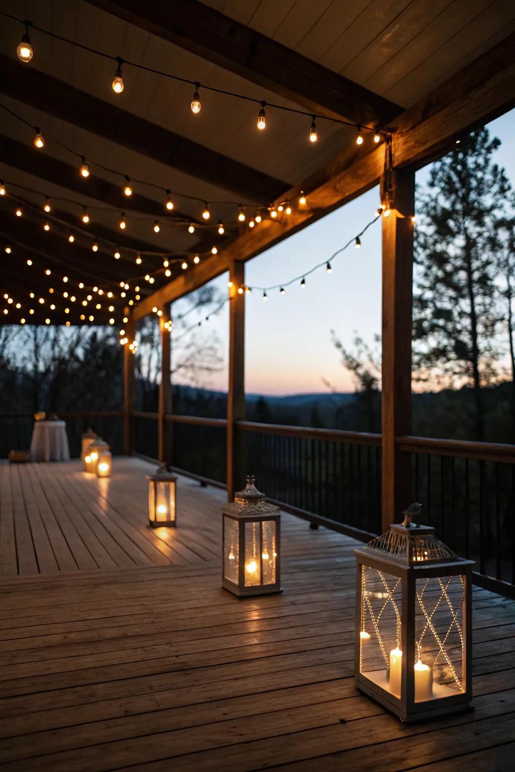 Craft a magical atmosphere with thoughtfully positioned ambient lighting.