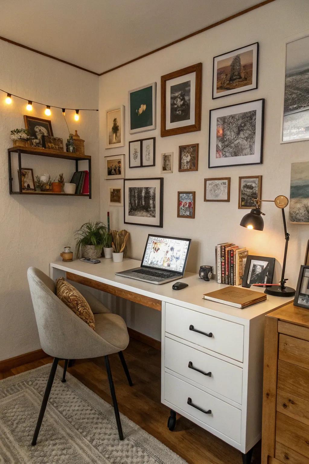 Personal decor helps your office feel uniquely yours.