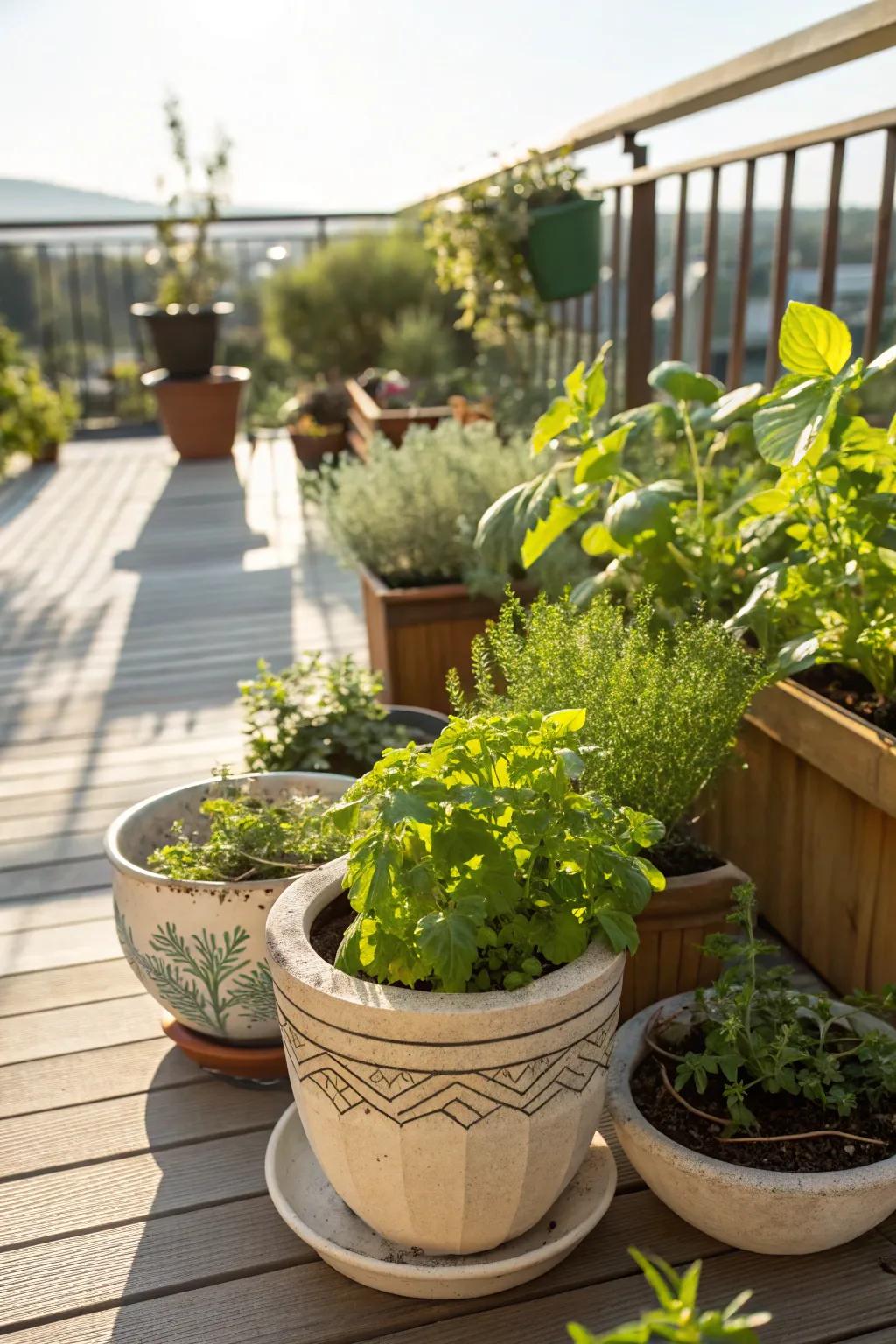 Embrace flexibility with assorted pot gardening.
