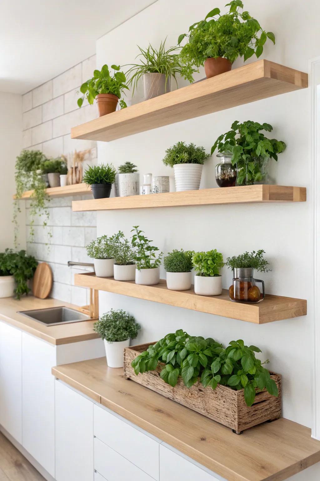 Bring your kitchen to life with a touch of greenery and simplicity. 🌿✨ #ScandiBoho #KitchenInspo
