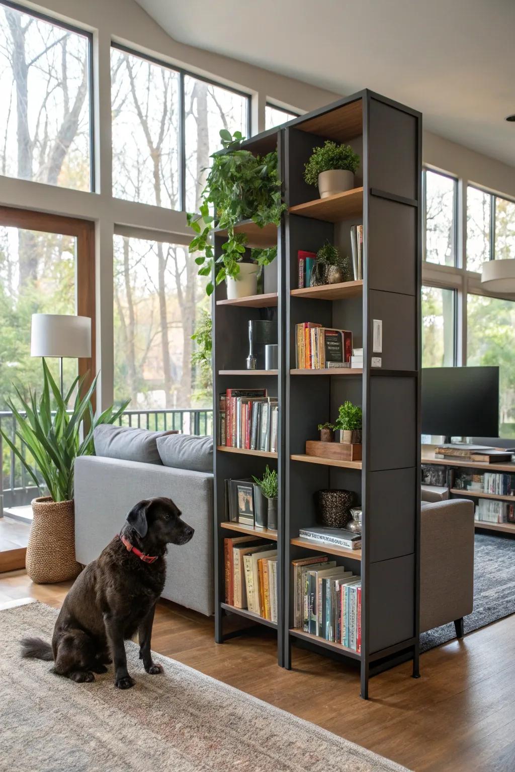 Maximize your space with multi-functional room dividers.