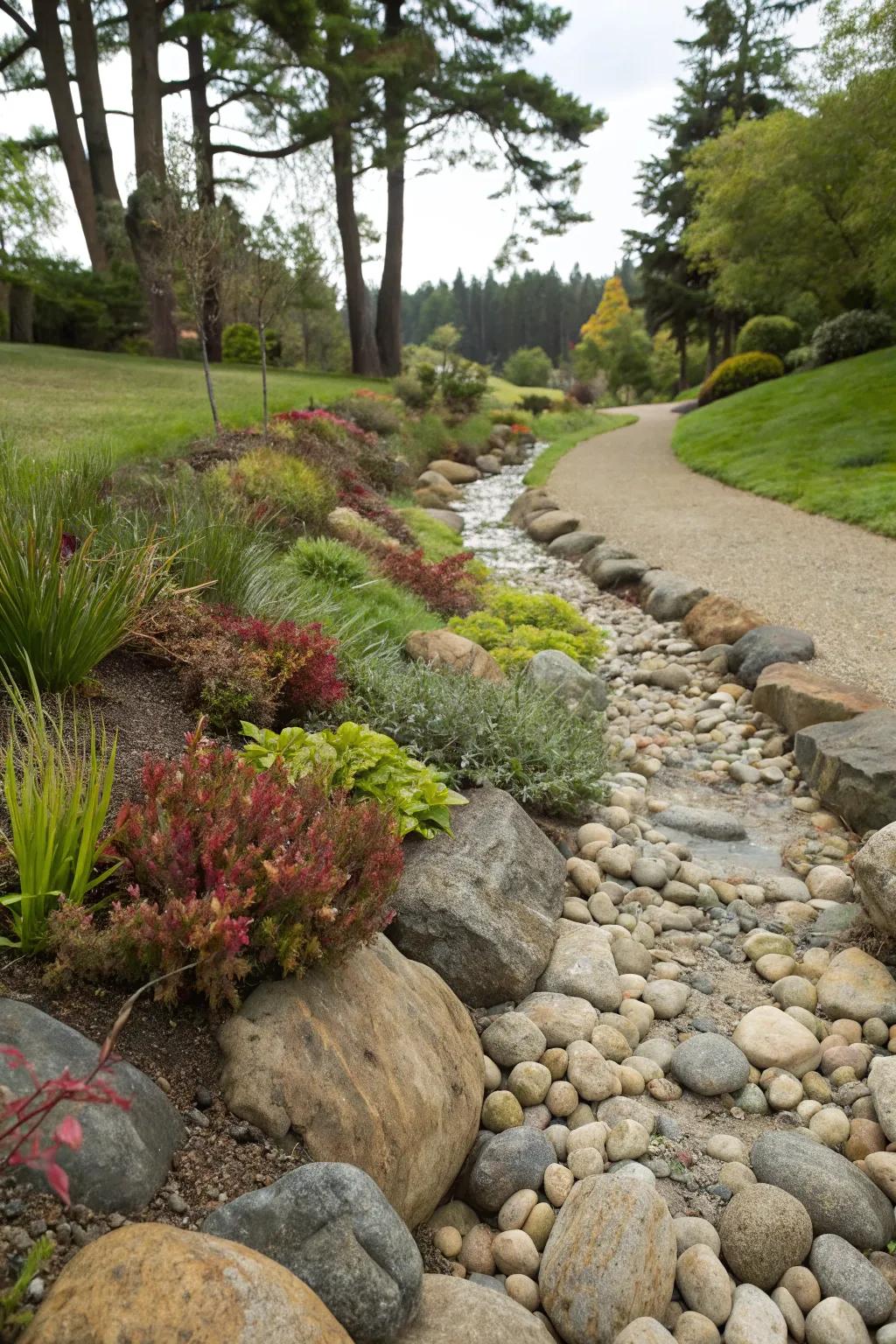 An artistic swale design that perfectly balances beauty and utility.