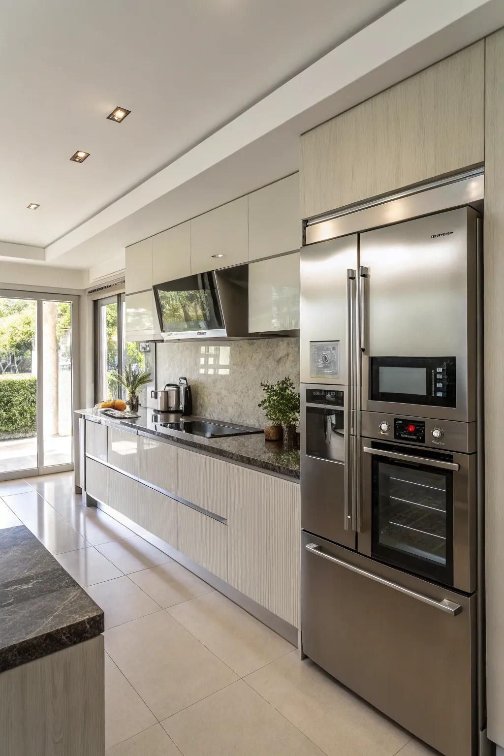 High-end appliances that combine style and technology.