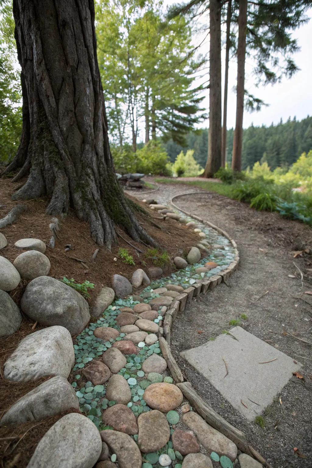 Magical pathways leading to fairy realms.