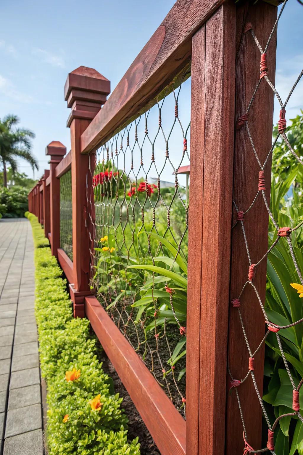 Craftsmanship meets function: A stylish solution to keep garden intruders at bay.