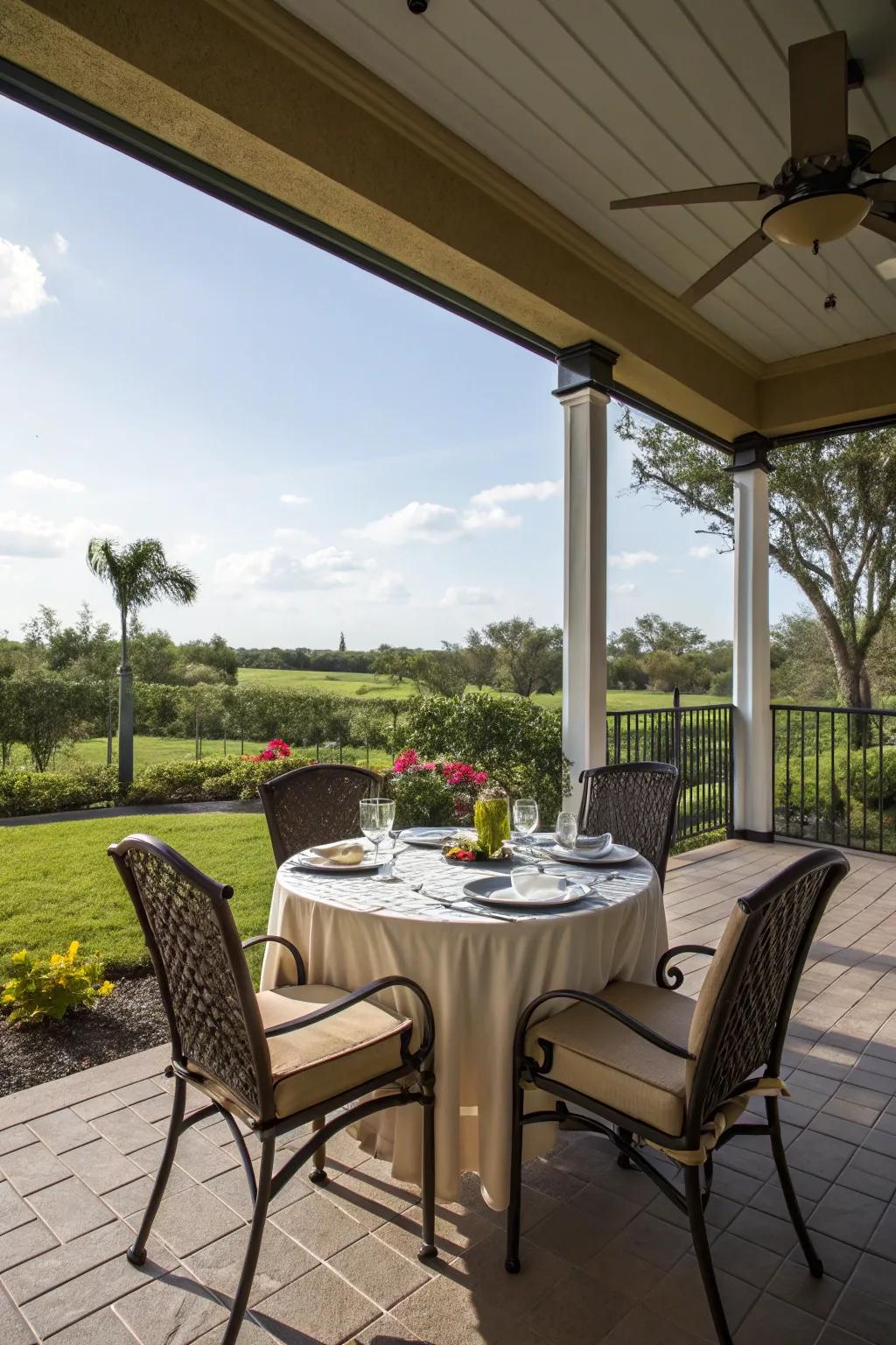 Enjoy meals in style with a dedicated dining area.