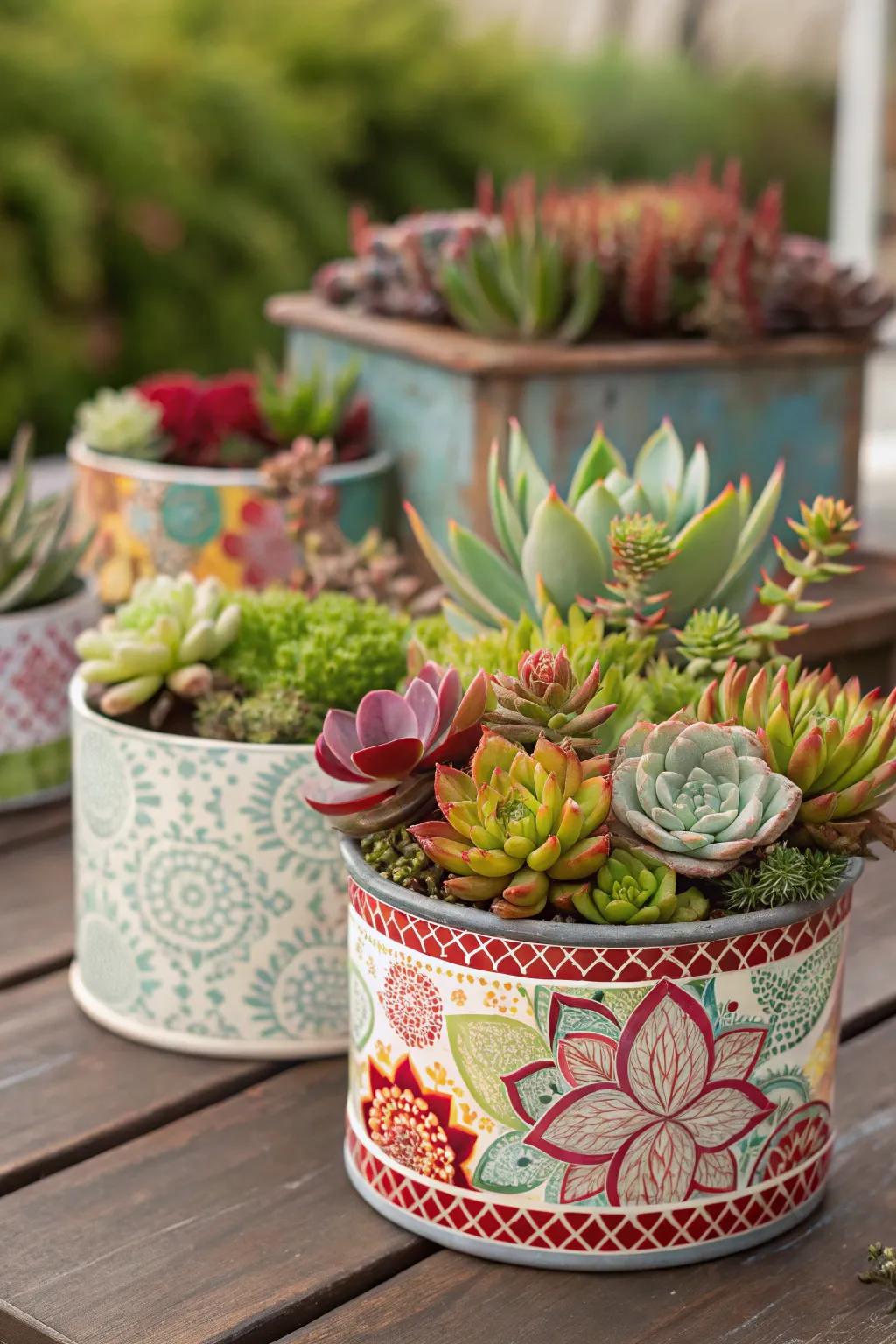 Pots provide versatile design opportunities.
