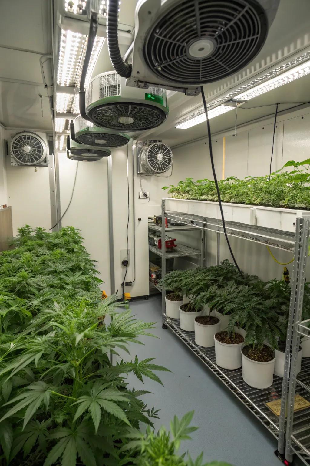 Climate control systems make sure of a comfortable setting for best plant growth.