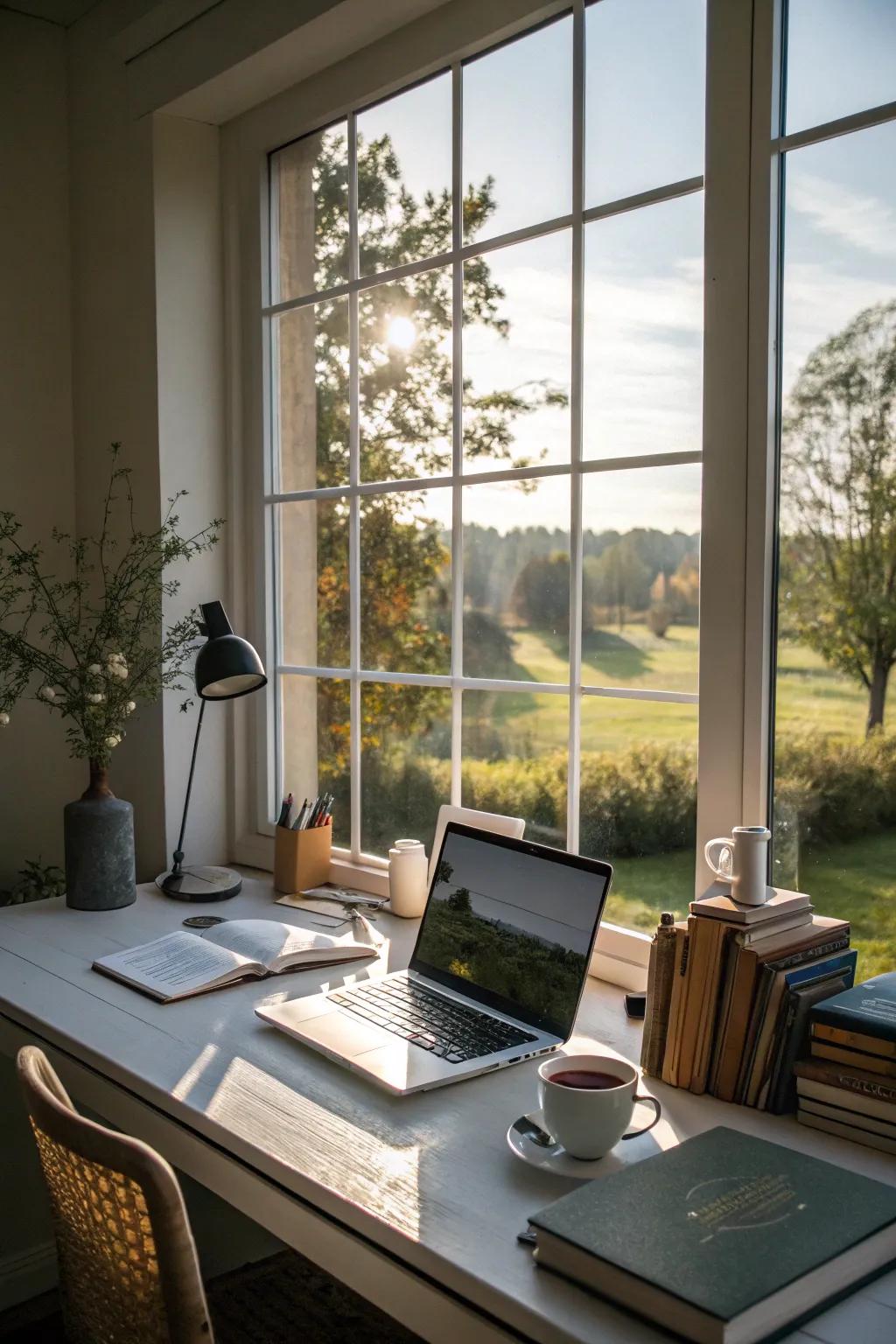 Natural light boosts productivity and creates an uplifting atmosphere.