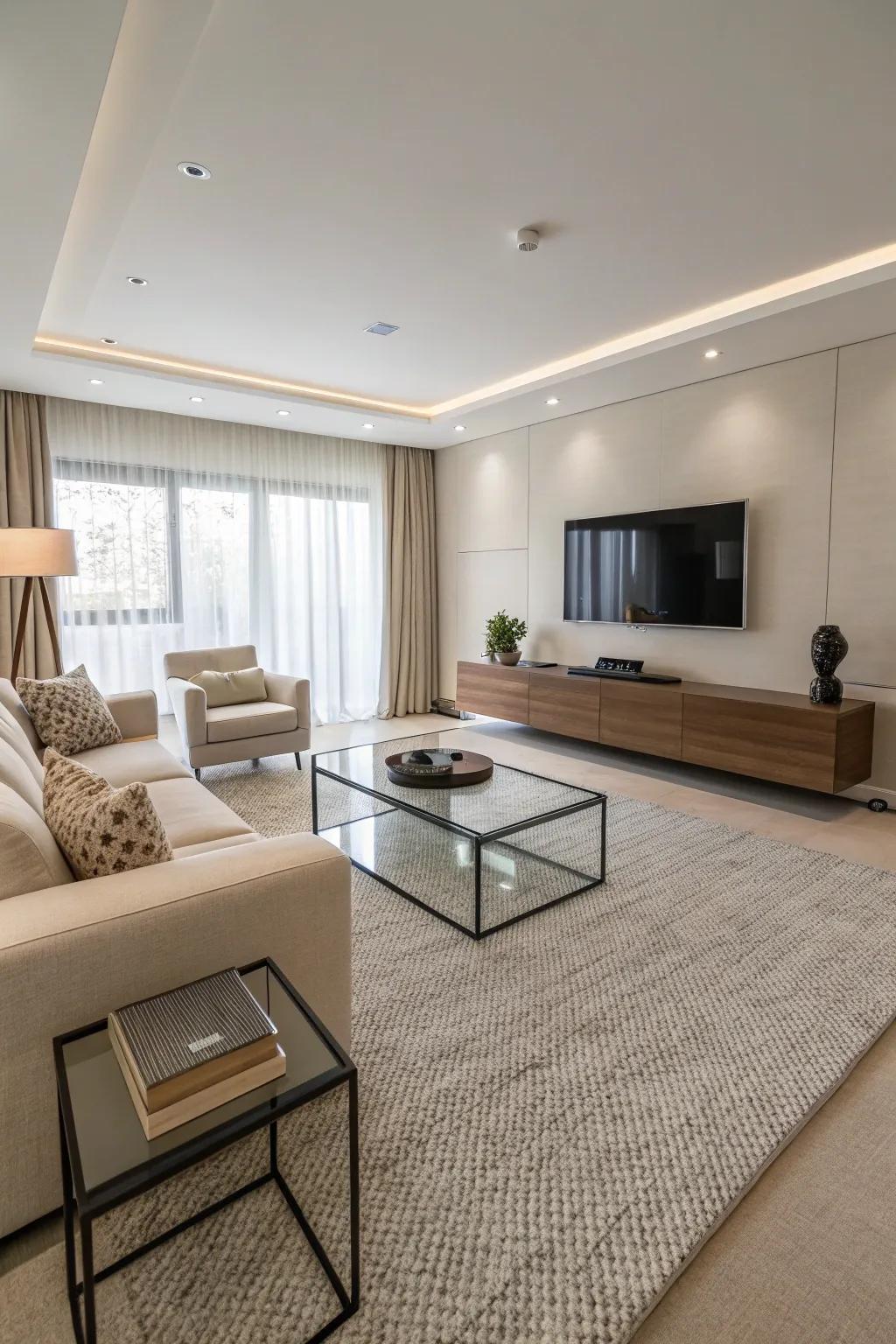 Modern simplicity is highlighted through sharp lines and quiet designs.