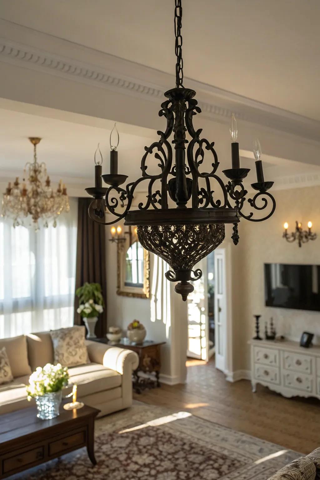 Dramatic lighting enhances the gothic atmosphere.